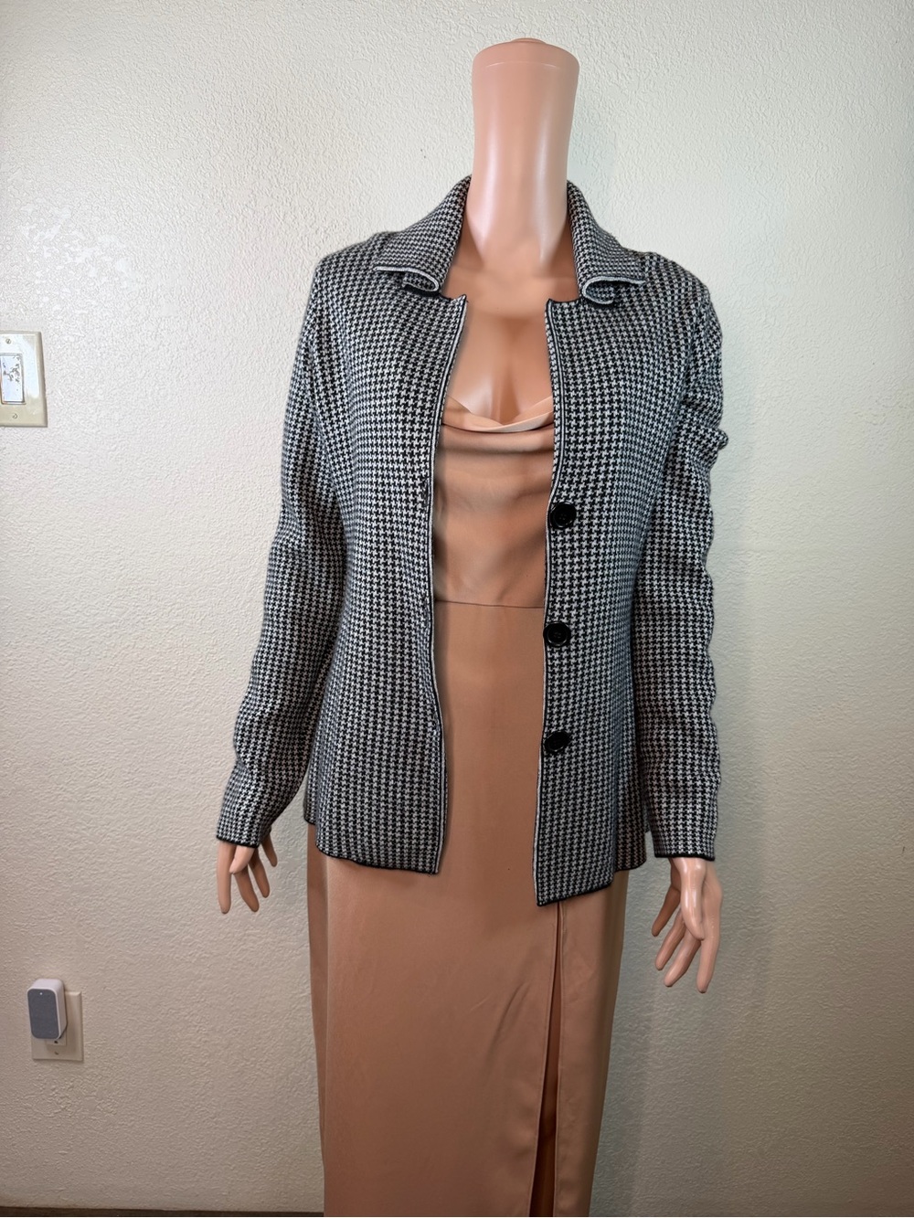 Bartolini Sweater Blazer Women's M Misto Lana Merinos Cashmere/Wool - Picture 6 of 15